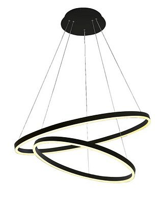 Подвес Тор черный d80+60 (3000K) диммируемый (08220,19А(4000K)