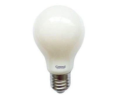 Е27 13W 2700K 2K 60x105филамент ЛОН A60  (нитевидная) матовая 649938 General 