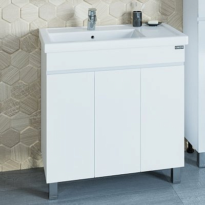 Тумба Санта Марс 80 белая без раковины