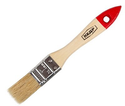 Кисть "Кедр" плоская деревянная ручка № 1 (25мм)