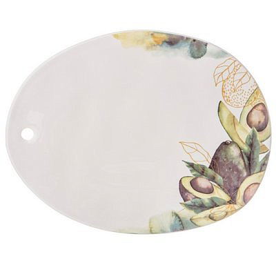 БЛЮДО СЕРВИРОВОЧНОЕ BRONCO "AVOCADO" 32*25*1см 189-436