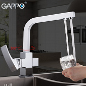 Смеситель для кухни Gappo G4307 с подкл.фильтр д/питьевой воды хром