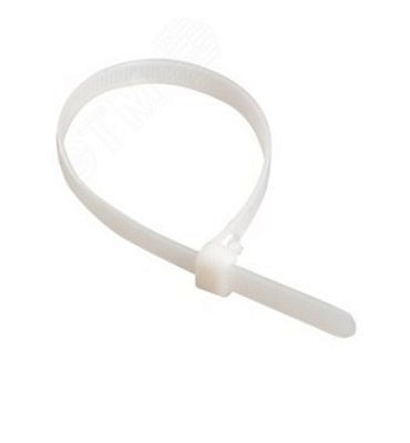 Хомут10,0х300мм  МНОГОРАЗОВЫЕ нейлон белый (уп.100шт) 