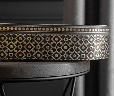 Бленда "Рубус " золото графит 70мм