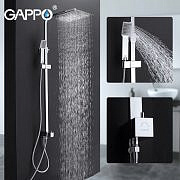 Душевая система Gappo G2408 с верхним душем,хром.