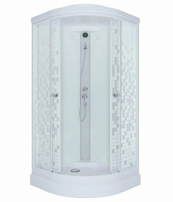 Душевая кабина Triton Мозаика А ДН4 мозаика 90х90 низкий поддон 