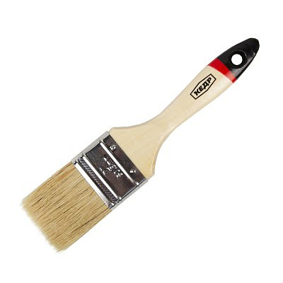 Кисть "Кедр" плоская ЕВРО № 2 (50мм) деревянная  ручка 