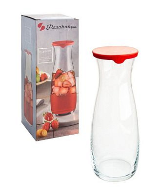 Декантер Amphora 1180мм с красной крышкой 43813