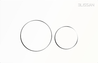 Клавиша смыва универсальная BL-4101-WH белая (BLISSAN)