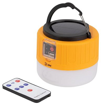 Фонарь ЭРА  кемпинг Пегас 5W 360lm солнечная батерея, ПДУ, powerbank, IP40 KA-601 6291 819793