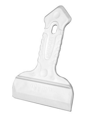 Шпатель DECOR 100мм двусторонний, резиновая ручка 308-1100