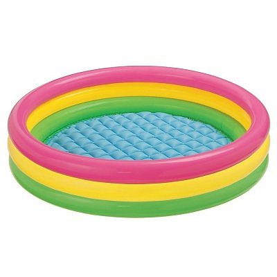 Бассейн надувной Intex Трехцветный 114х25см, 131л, 57412