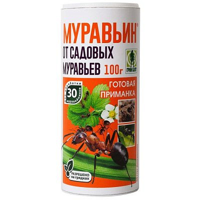Средство от садовых муравьев МУРАВЬИН Г 100гр туба 01-946