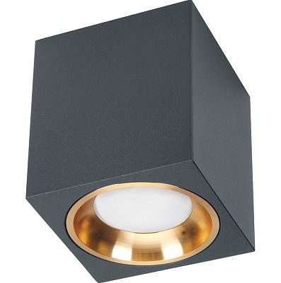 Светильник потолочный черный, золото Feron ML1754 GU10  35W 230V 41200