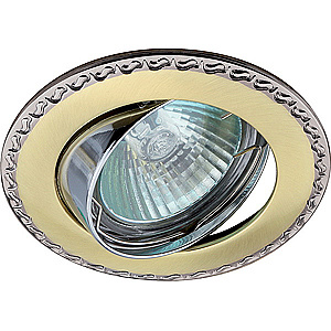 Светильник точечный Maksisvet 23A G/CH золото хром MR16