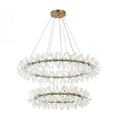 Подвес Альма латунь d80+60 h120 G4 48*5W Led лампы в комплекте, 4000К 07672-80+60,36 