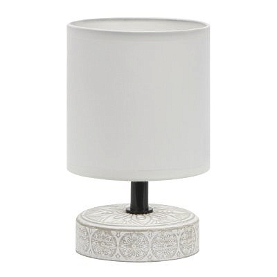 Настольная лампа Rivoli Eleanor 7070-501 1 * Е14 40 Вт керамика бежевая, белая