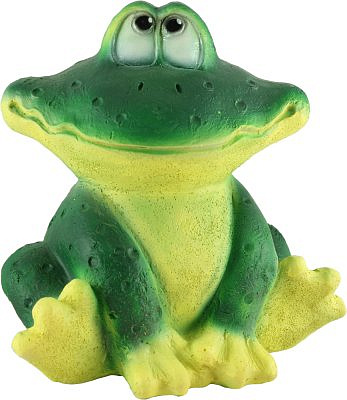 Садовая фигура Лягушка улыбака маленькая  полистоун