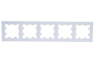 Рамка 5 постов Schneider Electric ATLASDESIGN, белый ATN000105