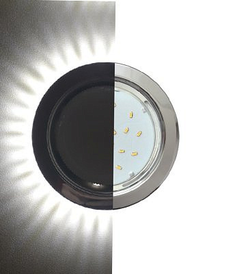 Светильник Ecola подсветка 4К GX53-H4 5300 встраиваемый  Круг сатин-хром  48х106