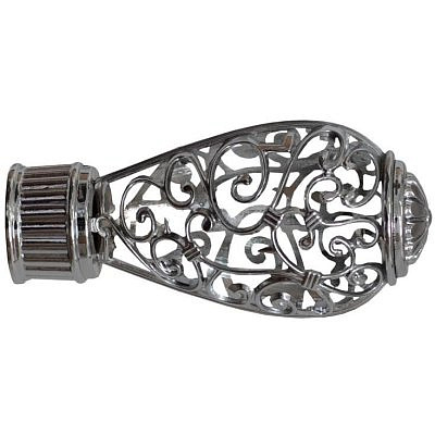 Наконечник Кружево хром D28 28.01.48.200