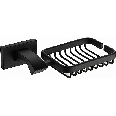 Держатель+мыльница металл черный GAPPO G0702-16