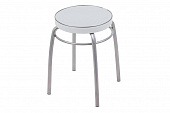 Табурет "Фабрик 1" мягкое круглое сиденье 32 см,цвет серый ТФ01