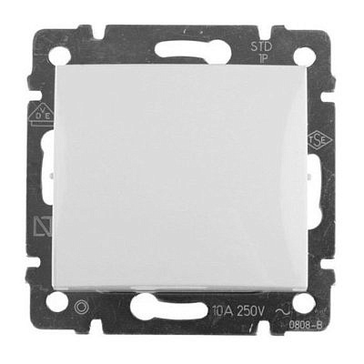 Механизм выключателя 1-клавиша СП Valena 10А IP31 белый 774401