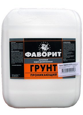 Грунт глубокого проникновения 10л FAVORIT