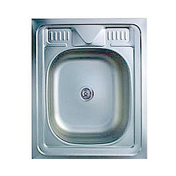 Мойка нержавейка TRIO 500*600мм,0,4 мм накладная без сифона