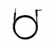 Аудио кабель Jack  REXANT 3,5 мм штекер-штекер угловой 1м черный 18-1120