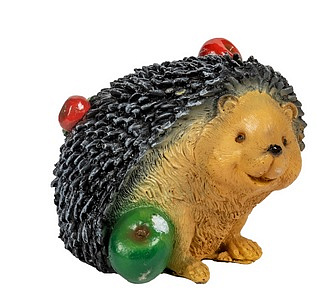Садовая фигура Ежик с яблоками полистоун