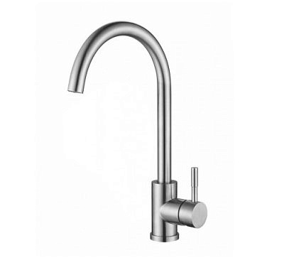 Смеситель для кухни FMARK FS8232 однорычажный,сатин,нержавеющая сталь