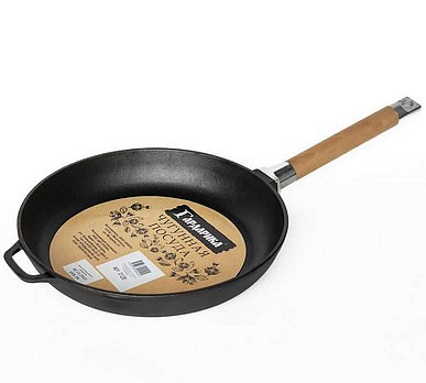 Сковорода чугунная, съемная ручка 28см ТМ Гардарика