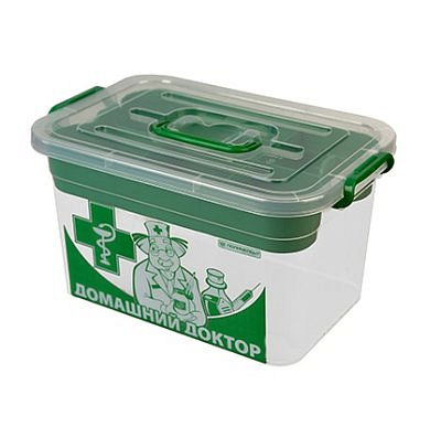 Контейнер для аптечки "Домашний доктор"с вкладышем 10л