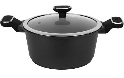 Кастрюля антипригарная алюминиевая 4л с крышкой TallerR TR-44064