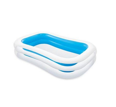 Бассейн надувной прямоугольный 262*175*56см  56483