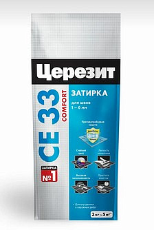 Затирка Церезит CE 33/2 Серебристо-серая №04 (2 кг) фольга