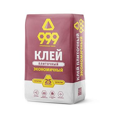 Клей плиточный 999 ЭКОНОМИЧНЫЙ, 25кг 
