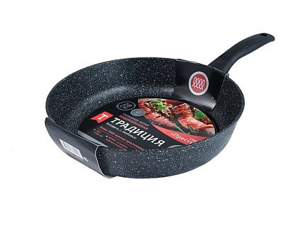 Сковорода антипригарная литая Гранит ТМ Традиция 28см ТГ2281