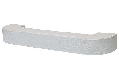 Карниз 3-х рядный Белый 3.2м Стандарт ГЕОМЕТРИЯ 3D 85мм