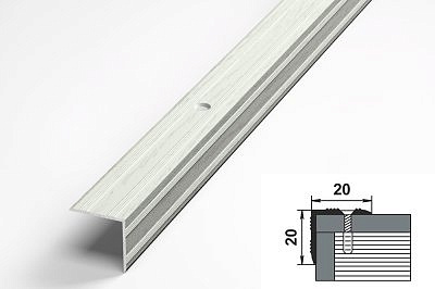 Профиль угловой ПУ05 береза 20*20*900