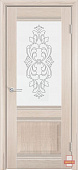 Дверь межкомнатная ЭКО 42 кремовая лиственница ПО 800 ст.узор