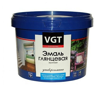 Эмаль ВД-АК-1179 УНИВЕРСАЛ.СУПЕРБЕЛ. ГЛЯНЦ. 1кг.