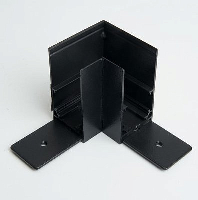 Соединитель угловой для низковольтного накладного шинопровода, черный, LD2001 41977