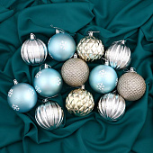 Набор шаров пластик d-8 см, 12 шт "Лима"   4962768