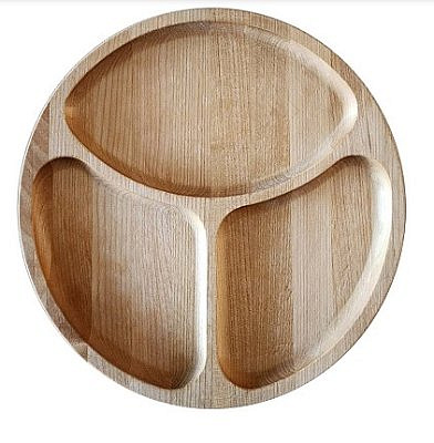 Менажница трехсекционная d=20 см (берёза) 106134