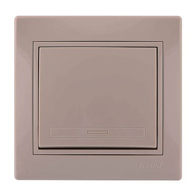 Переключатель 1-клавиша кремовый с кремовой вставкой 701-0303-100 Мира с/у