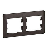 Рамка 2 места , горизонтальная , шоколад SchE GSL000802