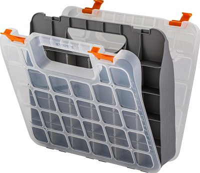 Органайзер для мелочей Blocker Эксперт 13 двухсторонний, серо-свинцовый, оранжевый BR383410026